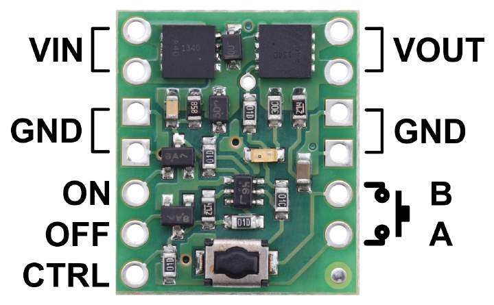 Pololu mini pushbutton switch pinout