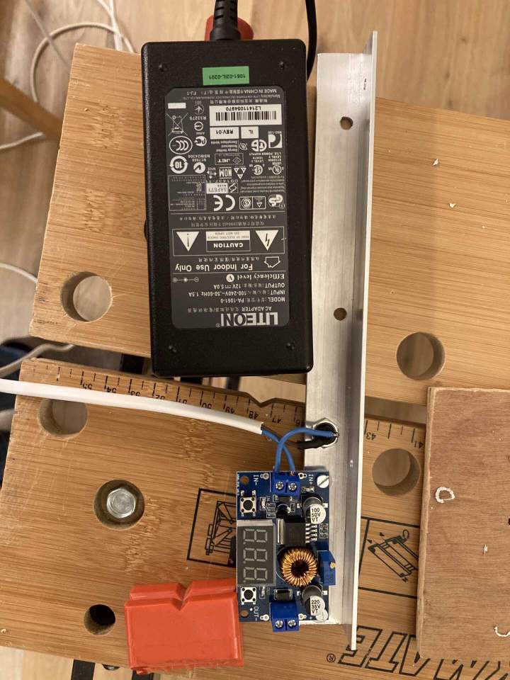Frame for controller and power supply