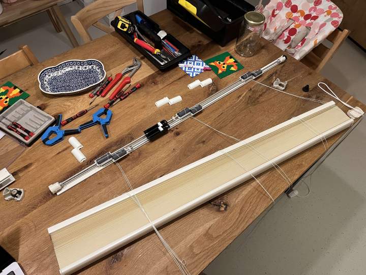 Starting state before wrapping the cord.
