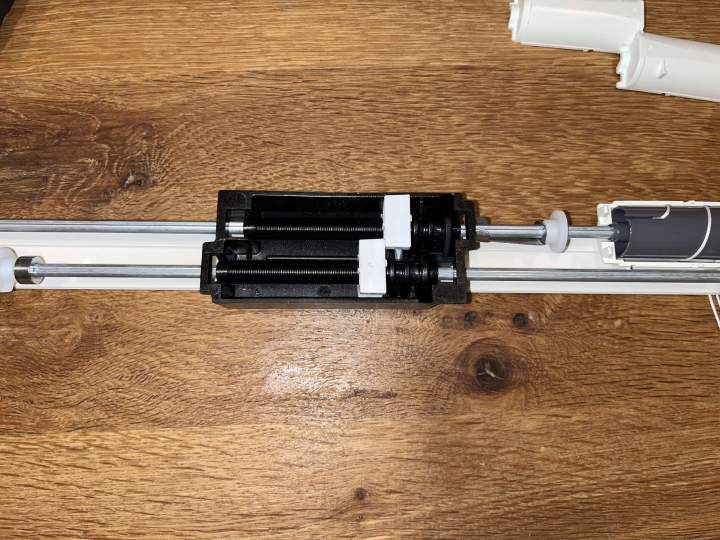 Blocking mechanism fully extended