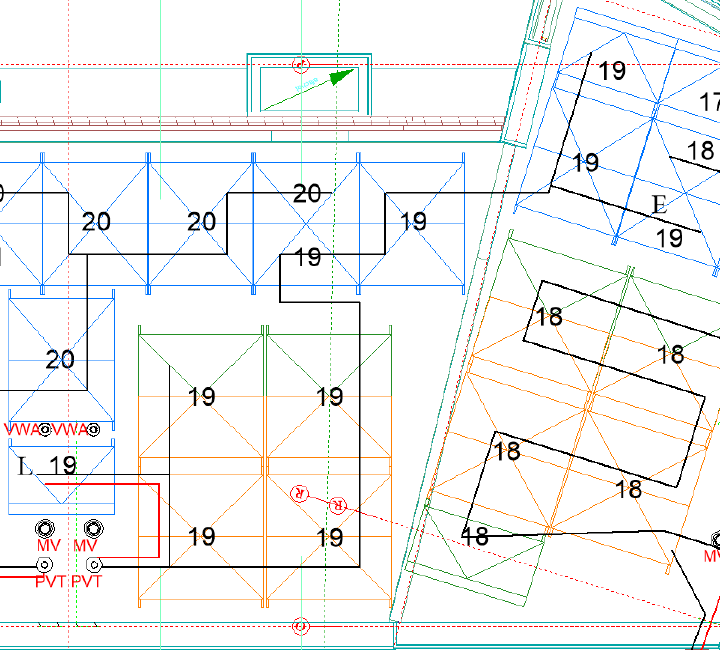 Physical layout - showing cable flow but not mapping to logical layout as entered in the inverter